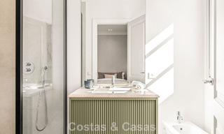 Villa de luxe au design moderne et méditerranéen, prête à être emménagée, à vendre dans une zone de golf très prisée à Nueva Andalucia, Marbella. 774515 