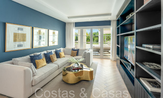 Superbe villa de luxe avec un style architectural méditerranéen moderne à vendre, première ligne de golf à Nueva Andalucia, Marbella 64498 