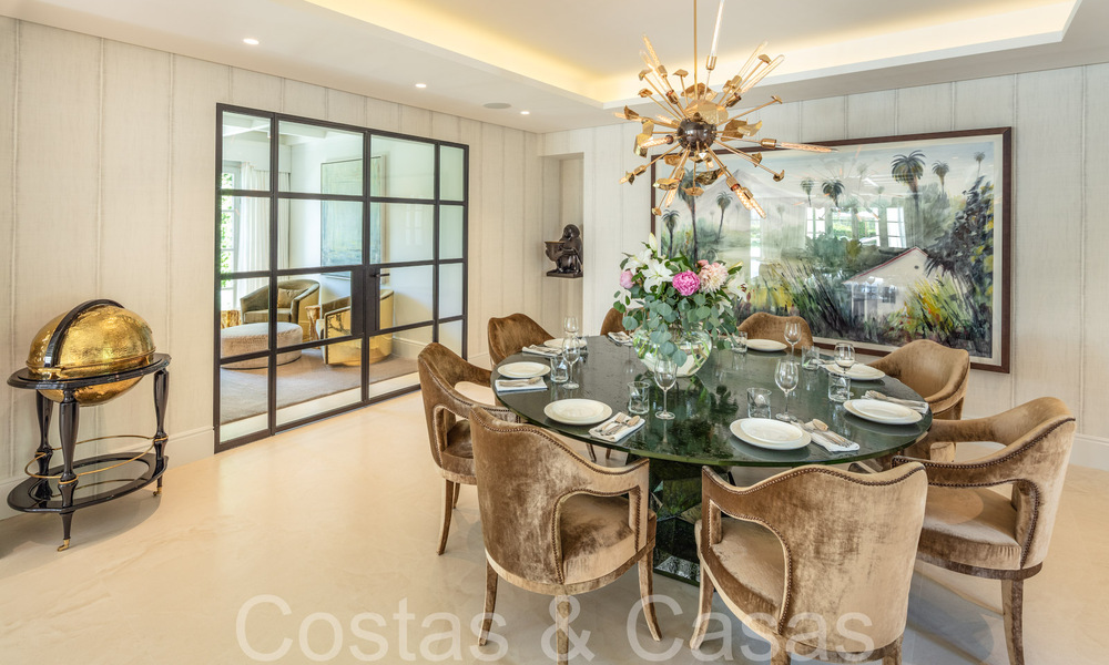 Superbe villa de luxe avec un style architectural méditerranéen moderne à vendre, première ligne de golf à Nueva Andalucia, Marbella 64509
