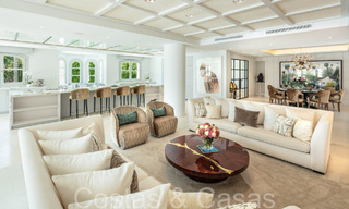 Superbe villa de luxe avec un style architectural méditerranéen moderne à vendre, première ligne de golf à Nueva Andalucia, Marbella 64516 