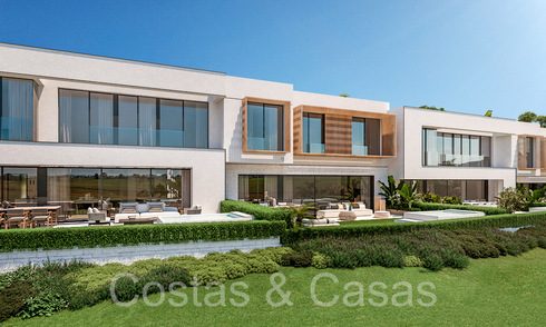 Nouveau projet de maisons de luxe modernes à vendre à côté du terrain de golf de Mijas, Costa del Sol 64606