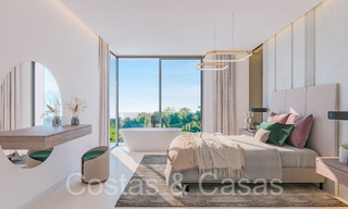Nouveau projet de maisons de luxe modernes à vendre à côté du terrain de golf de Mijas, Costa del Sol 64611 