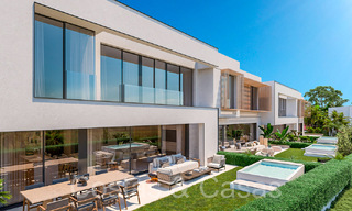 Nouveau projet de maisons de luxe modernes à vendre à côté du terrain de golf de Mijas, Costa del Sol 64612 