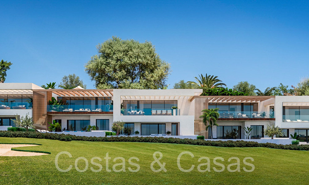 Nouveau projet de maisons de luxe modernes à vendre à côté du terrain de golf de Mijas, Costa del Sol 64613