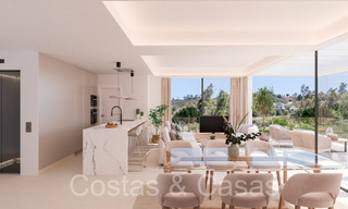Nouveau projet de maisons de luxe modernes à vendre à côté du terrain de golf de Mijas, Costa del Sol 64615 
