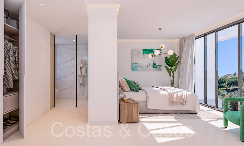 Nouveau projet de maisons de luxe modernes à vendre à côté du terrain de golf de Mijas, Costa del Sol 64617