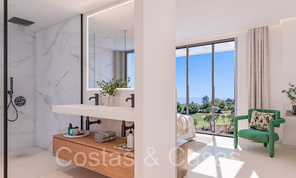 Nouveau projet de maisons de luxe modernes à vendre à côté du terrain de golf de Mijas, Costa del Sol 64618