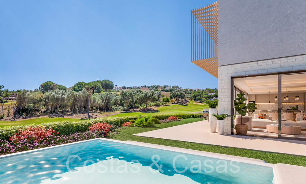 Nouveau projet de maisons de luxe modernes à vendre à côté du terrain de golf de Mijas, Costa del Sol 64619