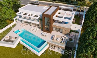 Villa neuve et moderne, avec vue panoramique sur la mer à vendre à Manilva, Costa del Sol 64623 