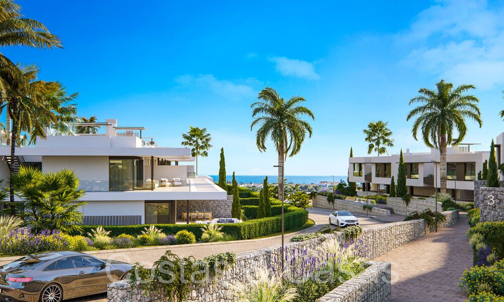 Nouveaux appartements de prestige à vendre en bord de terrain de golf, avec vue sur la mer et le terrain de golf, à l'est de Marbella. 64728