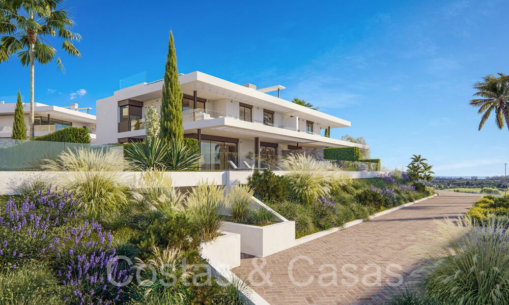 Nouveaux appartements de prestige à vendre en bord de terrain de golf, avec vue sur la mer et le terrain de golf, à l'est de Marbella. 64734