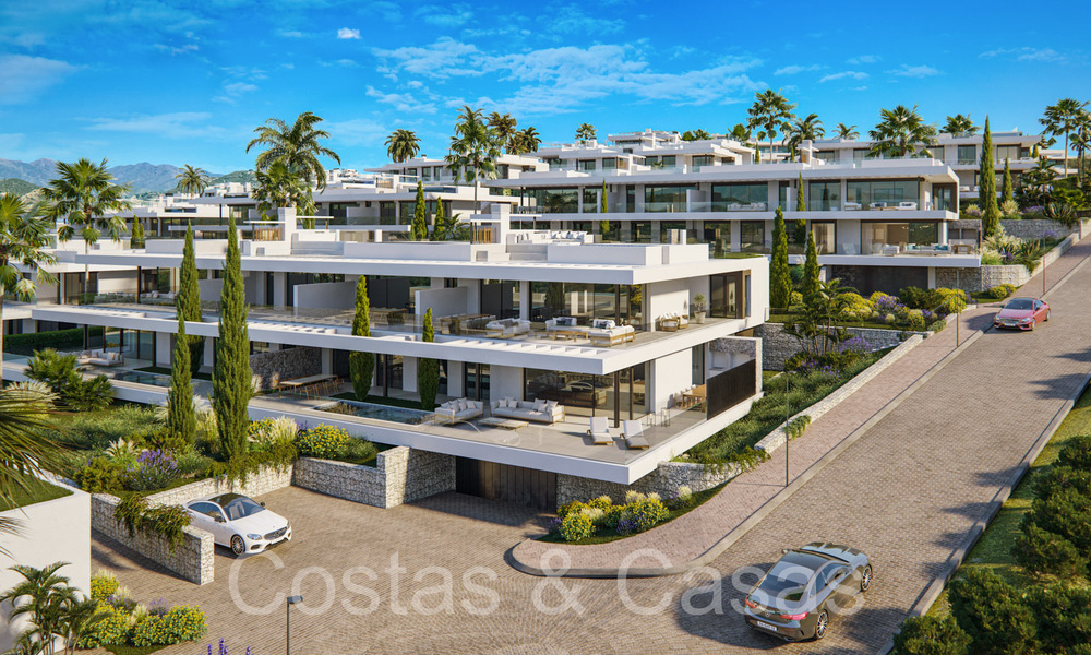 Nouveaux appartements de prestige à vendre en bord de terrain de golf, avec vue sur la mer et le terrain de golf, à l'est de Marbella. 64738