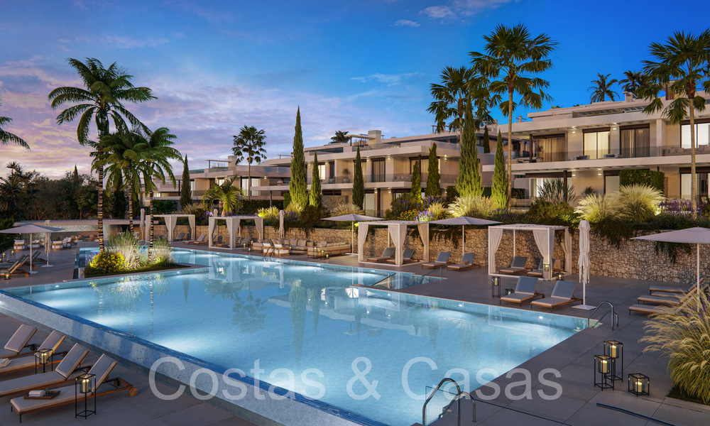 Nouveaux appartements de prestige à vendre en bord de terrain de golf, avec vue sur la mer et le terrain de golf, à l'est de Marbella. 64740