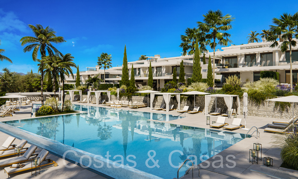 Nouveaux appartements de prestige à vendre en bord de terrain de golf, avec vue sur la mer et le terrain de golf, à l'est de Marbella. 64741