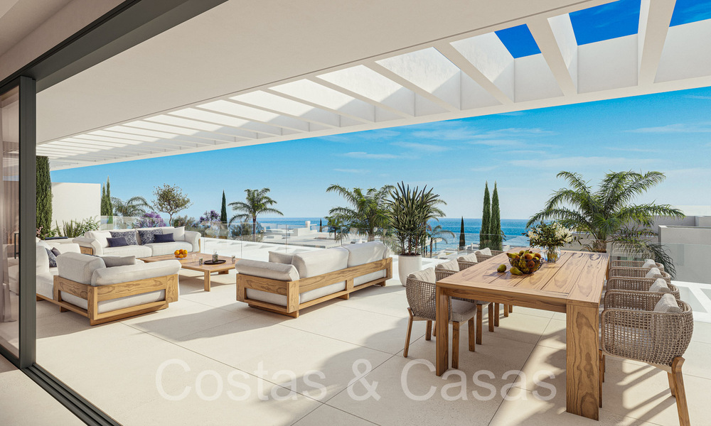 Nouveaux appartements de prestige à vendre en bord de terrain de golf, avec vue sur la mer et le terrain de golf, à l'est de Marbella. 64742