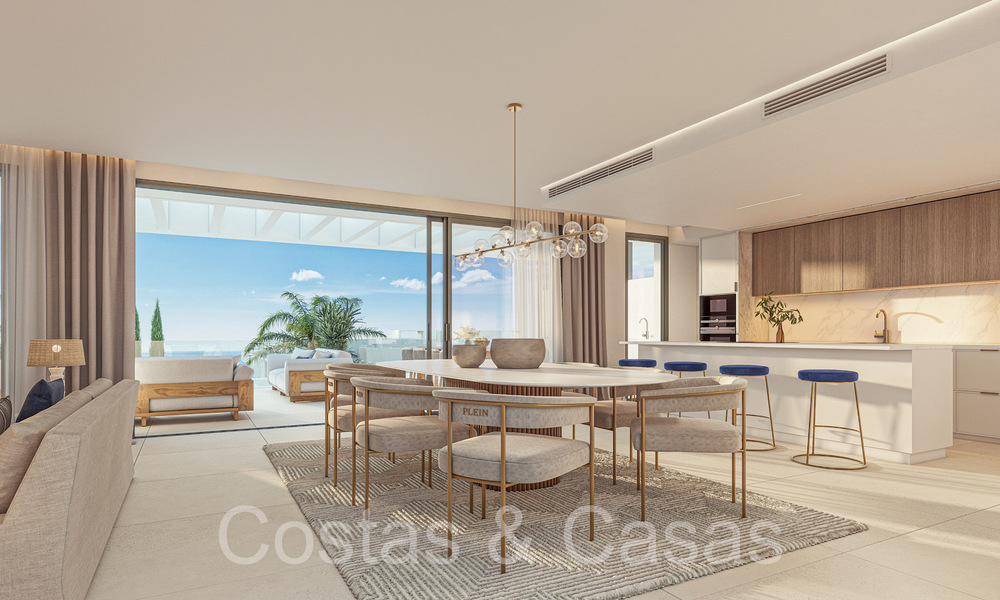 Nouveaux appartements de prestige à vendre en bord de terrain de golf, avec vue sur la mer et le terrain de golf, à l'est de Marbella. 64743