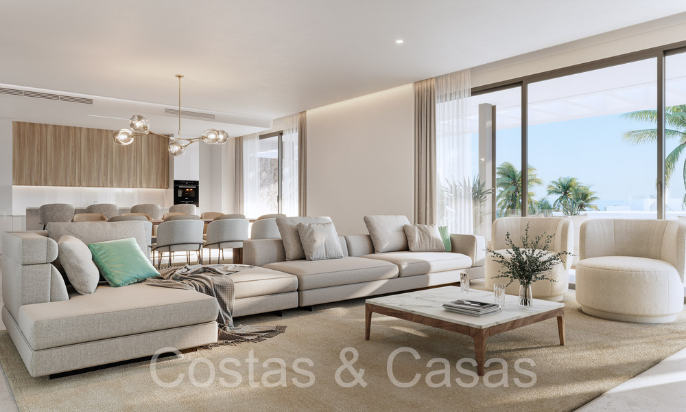 Nouveaux appartements de prestige à vendre en bord de terrain de golf, avec vue sur la mer et le terrain de golf, à l'est de Marbella. 64749