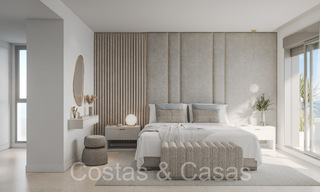 Nouveau projet de construction d'appartements durables avec vue panoramique sur la mer à vendre, près du centre d'Estepona 64692 