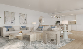 Nouveau projet de construction d'appartements durables avec vue panoramique sur la mer à vendre, près du centre d'Estepona 64694 
