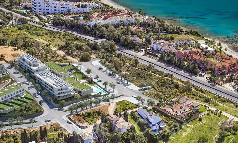 Nouveau projet de construction d'appartements durables avec vue panoramique sur la mer à vendre, près du centre d'Estepona 64695