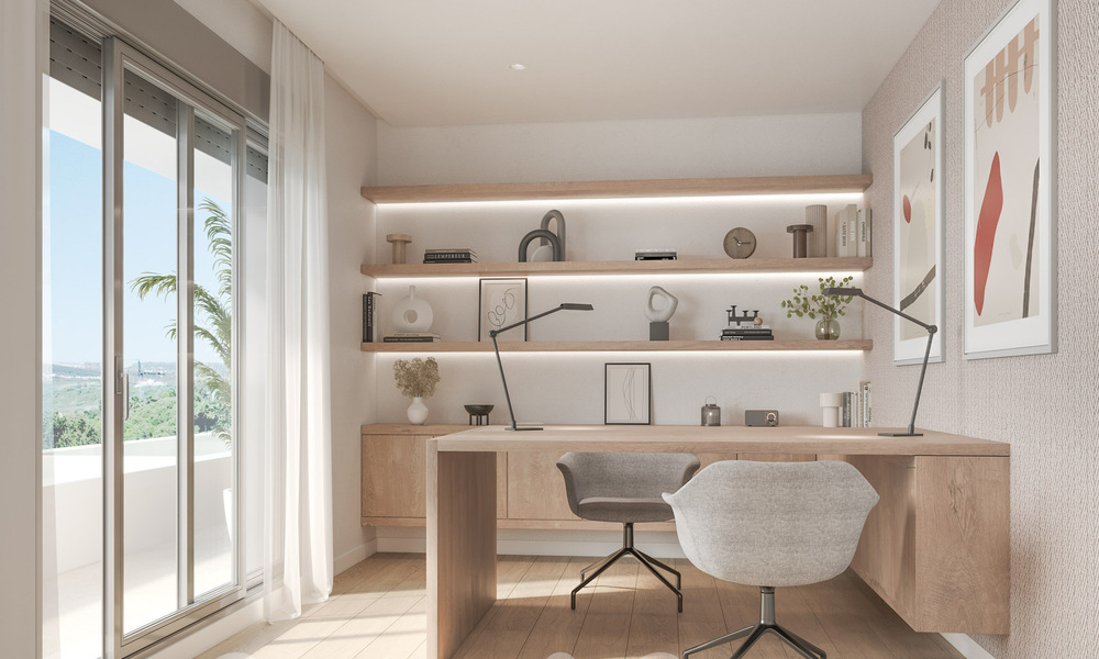 Nouveau projet de construction d'appartements durables avec vue panoramique sur la mer à vendre, près du centre d'Estepona 64696