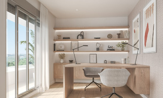 Nouveau projet de construction d'appartements durables avec vue panoramique sur la mer à vendre, près du centre d'Estepona 64696 