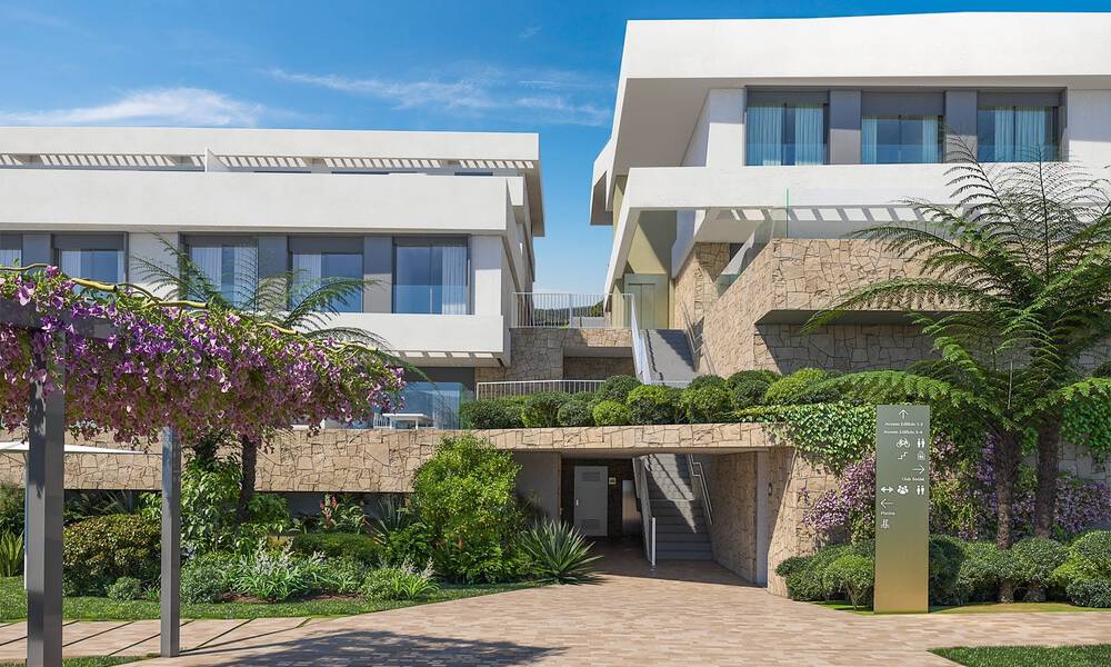 Nouveau projet de construction d'appartements durables avec vue panoramique sur la mer à vendre, près du centre d'Estepona 64705