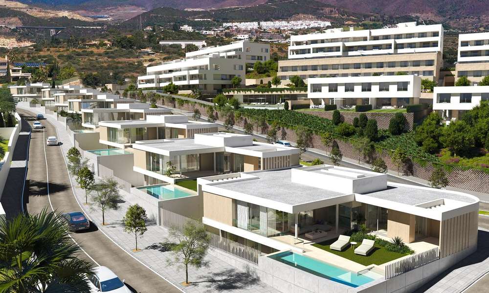 Dernière villa! Villa neuve économe en énergie à vendre avec vue sur la mer juste à l'extérieur du centre d'Estepona 64788