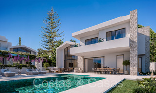 Nouvelles villas à vendre avec vue panoramique sur la mer à quelques pas du centre de San Pedro, Marbella 67335 