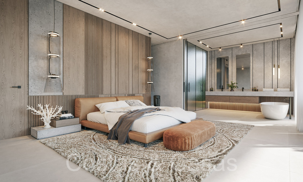 Terrain constructible + projet de villa exclusif à vendre à côté du terrain de golf à Nueva Andalucia, Marbella 64954