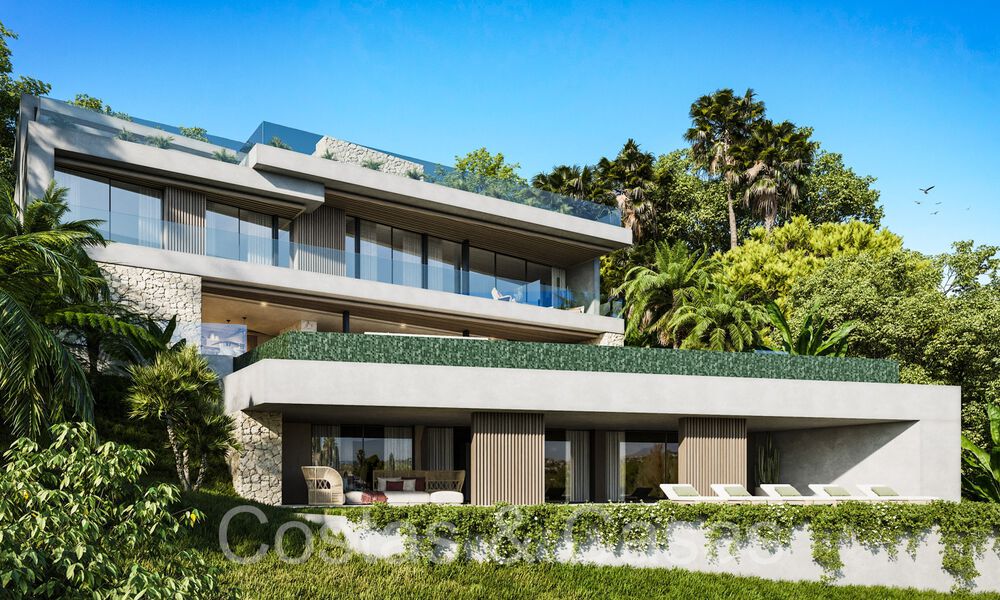 Terrain constructible + projet de villa exclusif à vendre à côté du terrain de golf à Nueva Andalucia, Marbella 64956