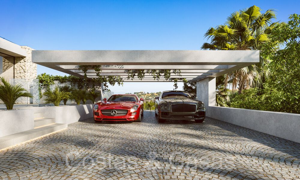 Terrain constructible + projet de villa exclusif à vendre à côté du terrain de golf à Nueva Andalucia, Marbella 64957