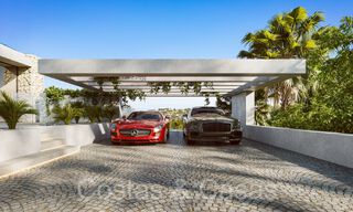 Terrain constructible + projet de villa exclusif à vendre à côté du terrain de golf à Nueva Andalucia, Marbella 64957 