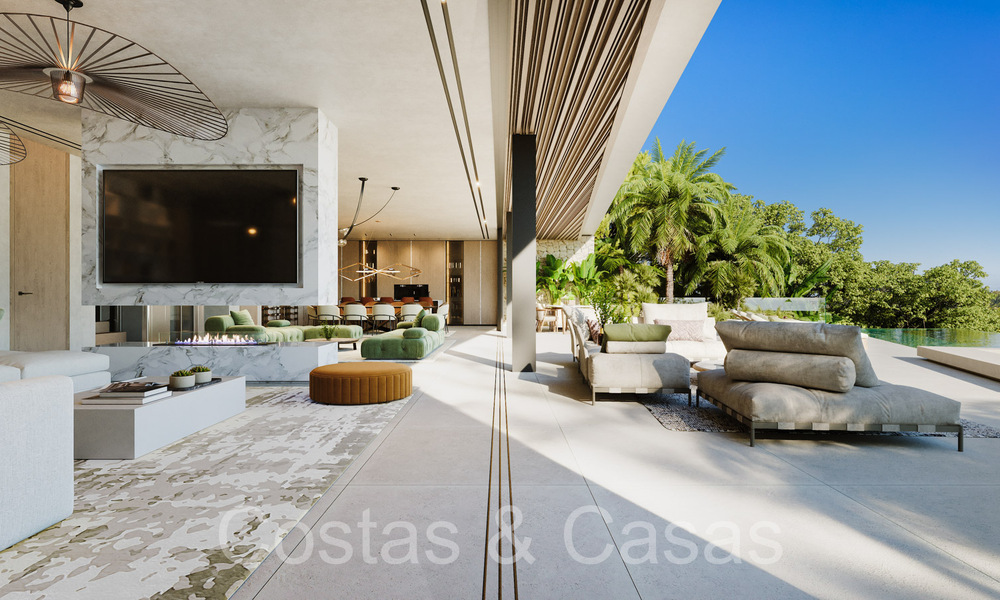 Terrain constructible + projet de villa exclusif à vendre à côté du terrain de golf à Nueva Andalucia, Marbella 64963