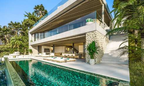 Terrain constructible + projet de villa à vendre à côté du terrain de golf à Nueva Andalucia, Marbella 64965