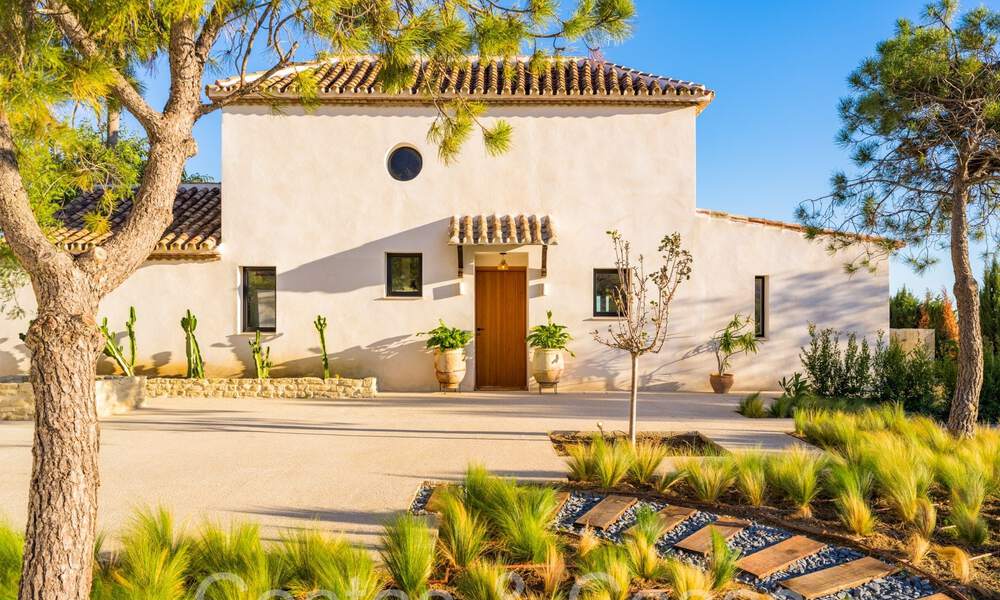 Domaine de luxe andalou avec logement d'hôtes et vue sublime sur la mer à vendre sur les collines d'Estepona 65087
