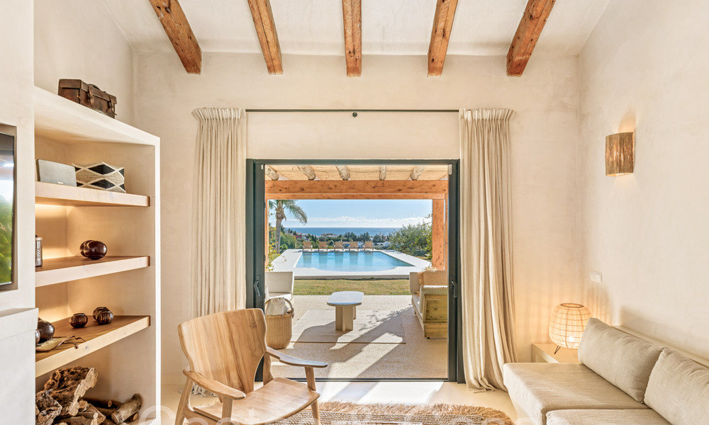 Domaine de luxe andalou avec logement d'hôtes et vue sublime sur la mer à vendre sur les collines d'Estepona 65103