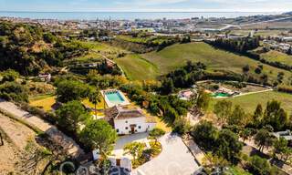Domaine de luxe andalou avec logement d'hôtes et vue sublime sur la mer à vendre sur les collines d'Estepona 65104 