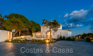 Domaine de luxe andalou avec logement d'hôtes et vue sublime sur la mer à vendre sur les collines d'Estepona 65109 