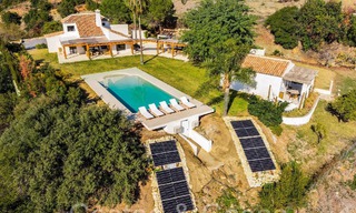 Domaine de luxe andalou avec logement d'hôtes et vue sublime sur la mer à vendre sur les collines d'Estepona 65113 