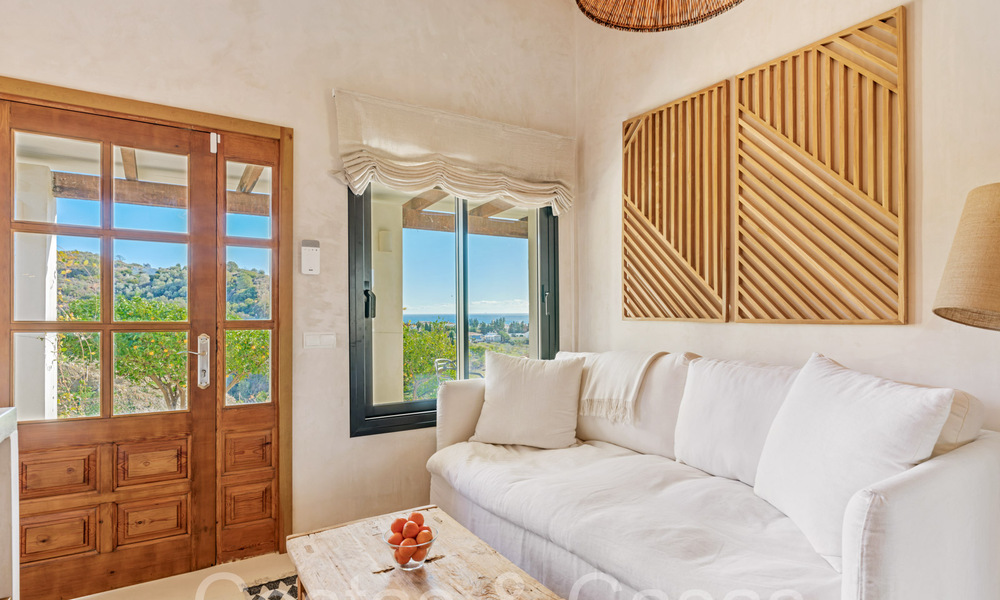 Domaine de luxe andalou avec logement d'hôtes et vue sublime sur la mer à vendre sur les collines d'Estepona 65123