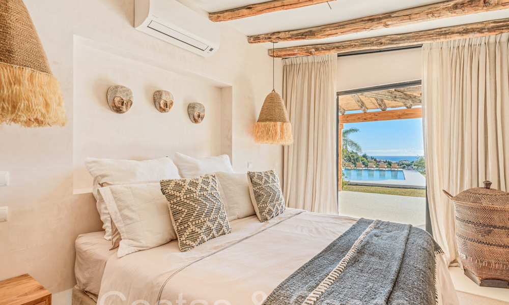 Domaine de luxe andalou avec logement d'hôtes et vue sublime sur la mer à vendre sur les collines d'Estepona 65124
