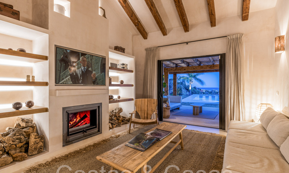 Domaine de luxe andalou avec logement d'hôtes et vue sublime sur la mer à vendre sur les collines d'Estepona 65135