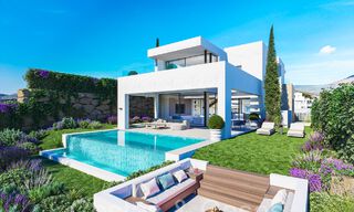 Nouveau sur le marché! Villas de luxe neuves, modernes et individuelles à vendre à côté du terrain de golf à Estepona 65137