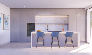 Nouveau sur le marché! Villas de luxe neuves, modernes et individuelles à vendre à côté du terrain de golf à Estepona 65138 