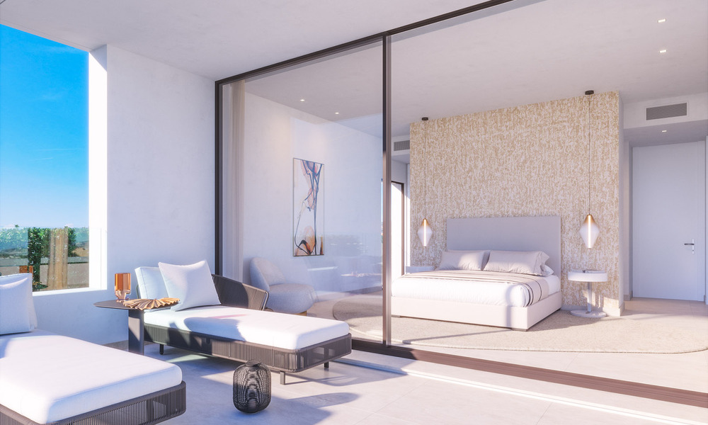 Nouveau sur le marché! Villas de luxe neuves, modernes et individuelles à vendre à côté du terrain de golf à Estepona 65142