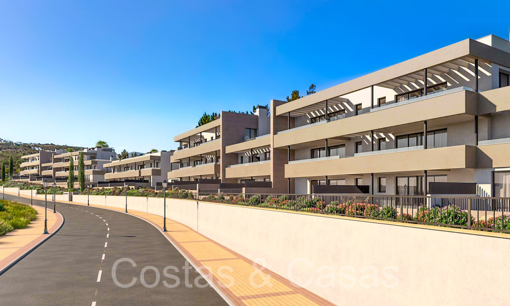 Appartements de nouvelle construction au design avant-gardiste à vendre, en première ligne de golf à Casares, Costa del Sol 65358