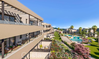 Appartements de nouvelle construction au design avant-gardiste à vendre, en première ligne de golf à Casares, Costa del Sol 65362 