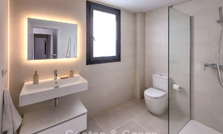 Appartements de nouvelle construction au design avant-gardiste à vendre, en première ligne de golf à Casares, Costa del Sol 799016 