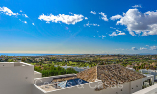 Villa neuve de style architectural moderne à vendre dans la vallée du golf de Nueva Andalucia, Marbella 65930 